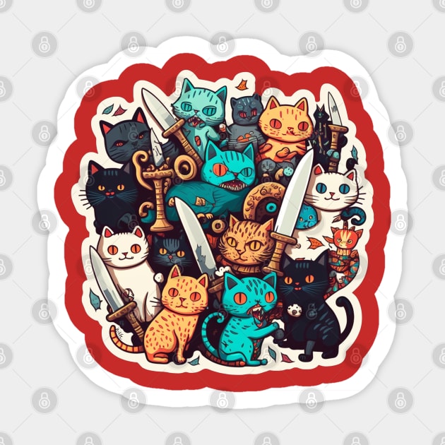 Chaos Kitties Sticker by HiLife